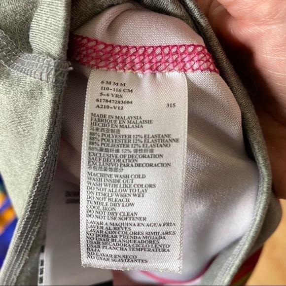 Nike Stretch Legging Sweatpants Girls Sz 6 Pink - Picture 6 of 6